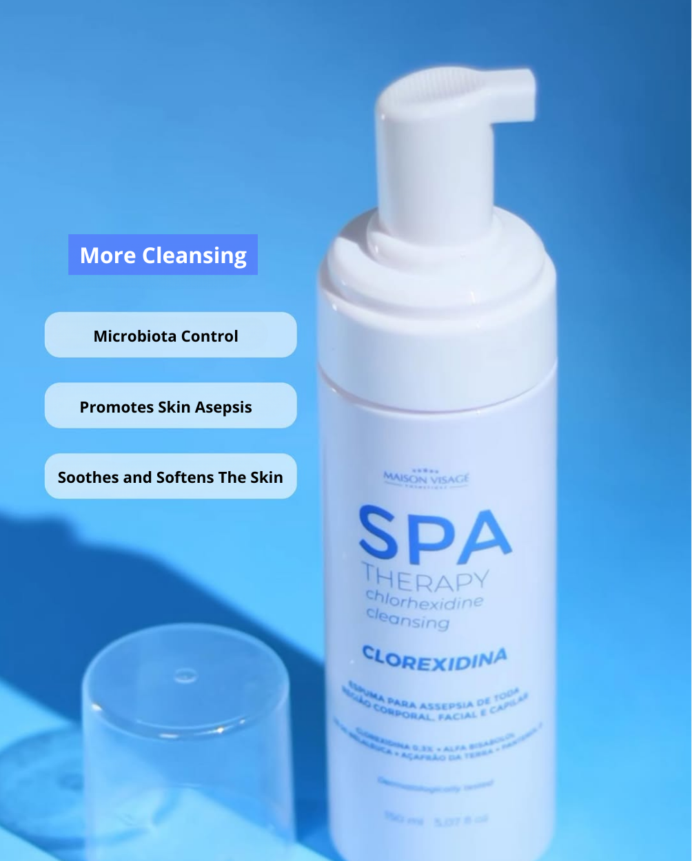 Spa Therapy Clorexidina Foam Cleanser - 5.07fl.oz/150ml