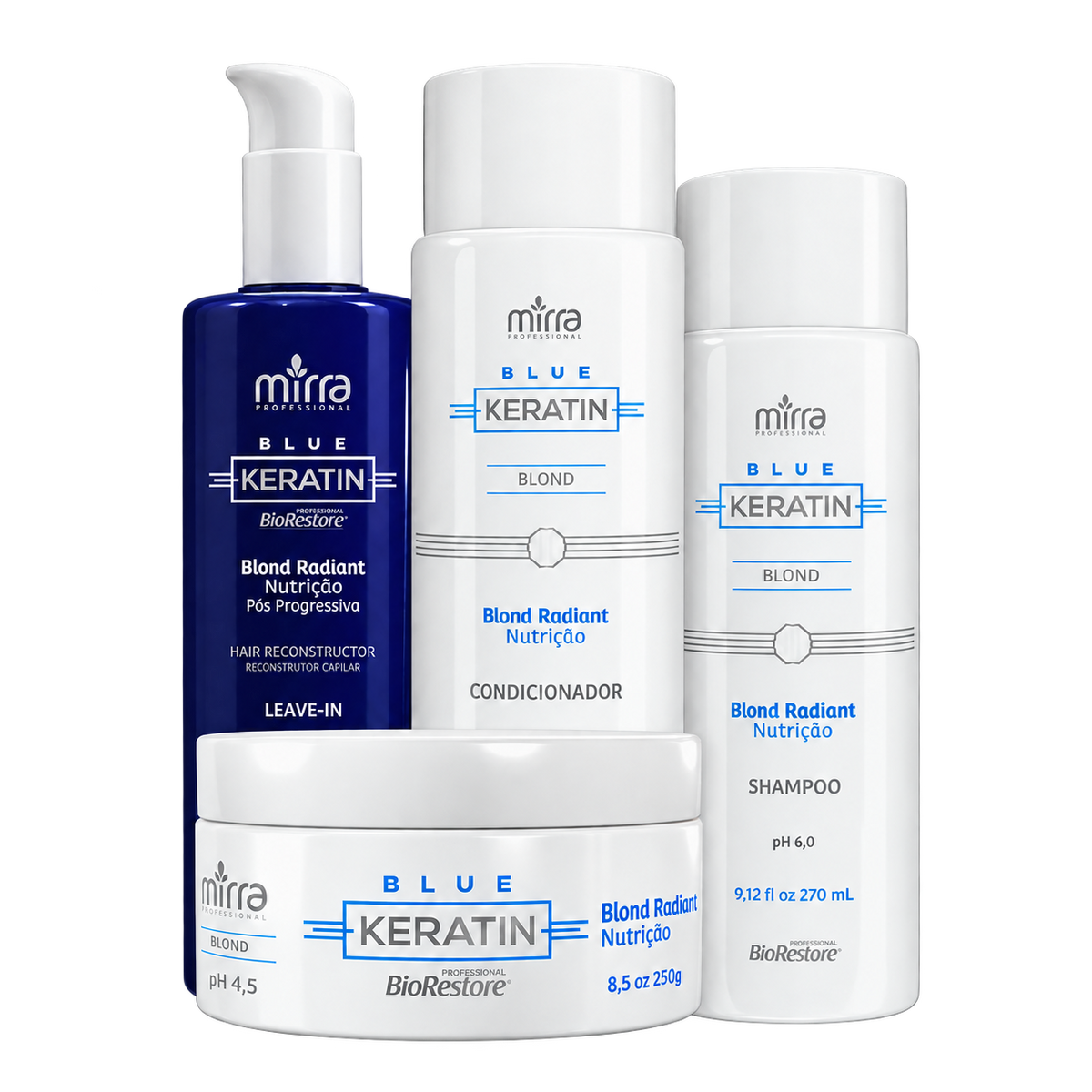 Mirra Blond Radiant Blue Keratin Home Care Kit (violet)