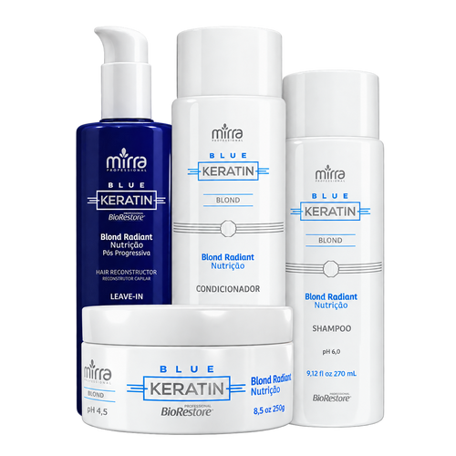 Mirra Blond Radiant Blue Keratin Home Care Kit (violet)